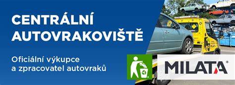 Infografika: Služby autovrakoviště MILATA a čtyři kategorie dílů Toyota
