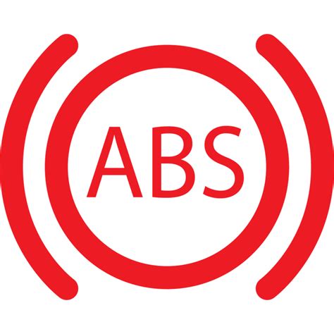 Detailní pohled na kontrolku ABS a brzd na palubní desce