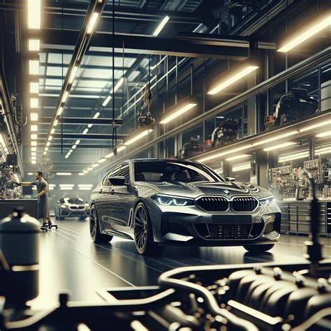 Infografika s procesem demontáže motorů BMW
