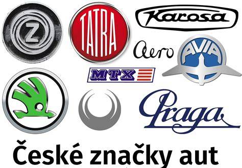 Logo a původ automobilových značek - schéma
