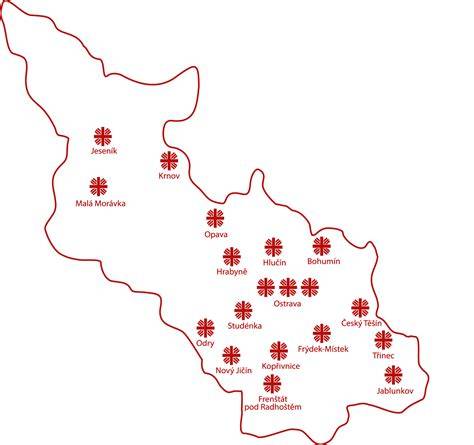 Mapa servisů a kontakty v regionu