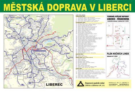 Mapa poboček AVAX Liberec