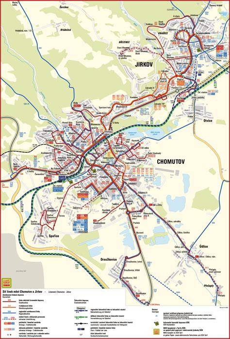 Mapa lokality balíkovny a nové pobočky v Chomutově.