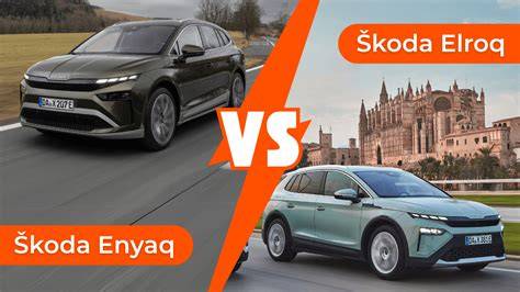 Infografika: Srovnání dojezdů a dobíjení pro modely Elroq a Enyaq