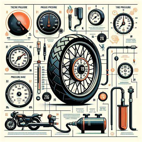 Infografika: správný tlak v moto pneumatikách, doporučené hodnoty pro různá typy motocyklů