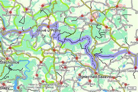 Mapa regionu Poříčí nad Sázavou a nejbližší autoservisy