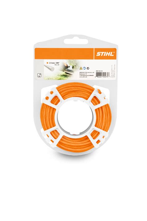 Ukázka míchací lahve STIHL a nylonové struny.