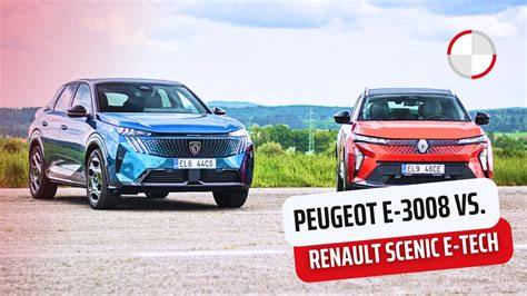 Infografika: Rozdělení verzí e-208 a e-3008, dojezd a výkon