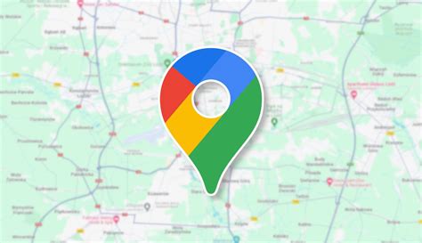Ukázka mapy Google Maps na displeji autorádia