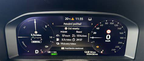 Schéma dojezdu PHEV v různých režimech jízdy