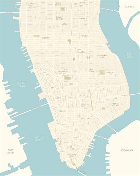 Mapa okolí dolního Manhattanu s vyznačením polohy parkoviště a sousedících budov
