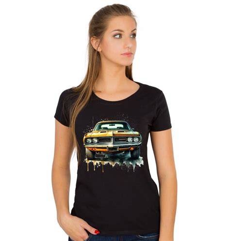 Americký muscle car před servisem (ilustrace)