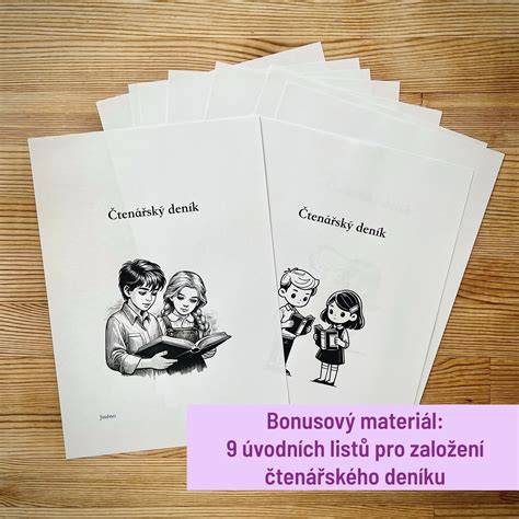 Grafika: Postavičky Ema a Tom v průběhu čtenářského deníku