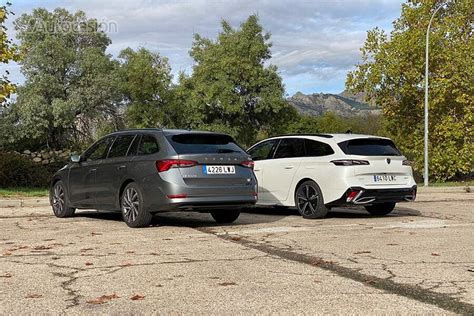 Graf: Spotřeba a výkon motorů 308 SW vs. Octavia