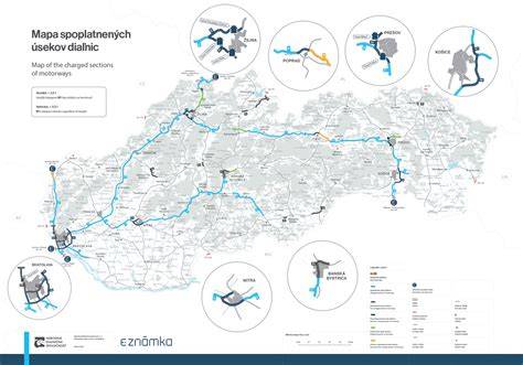Infografika: Přehled zpoplatněných a bezplatných úseků na Slovensku