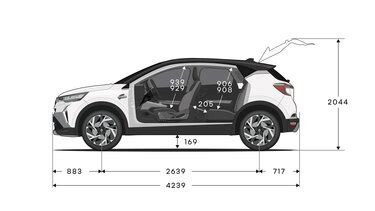 Boční profil vozu Renault Captur