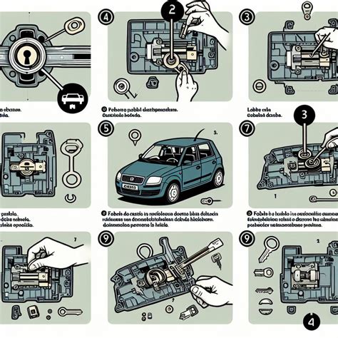 Infografika: Postup demontáže dveří a kontroly zámku