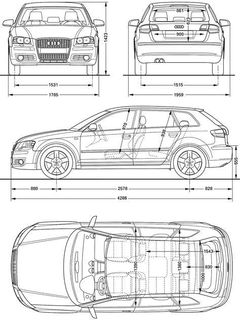 Audi A3 8P s různými rozměry disků
