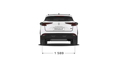 Infografika: Renault Scénic - hlavní rozměry a objem zavazadel