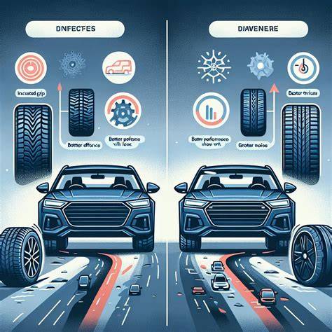 Infografika: Širší vs. užší pneumatiky - výhody a nevýhody