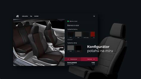 Design a konfigurátor autopotahů MAD