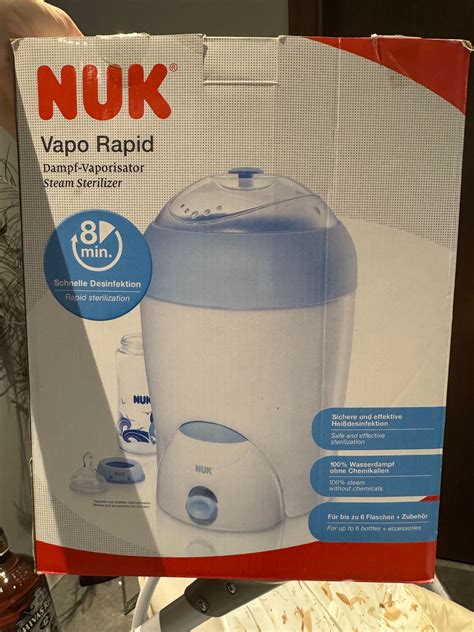 detailní pohled na design parního sterilizátoru Nuk Vapo Rapid