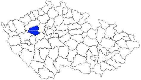 Mapa regionu Rakovník - autobazary a prodejci ojetých vozů