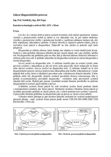 Obecná mapa diagnostického procesu: kódy, data, výrobcem specifické interpretace