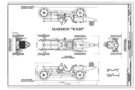 Návodná kresba pro model Marmon Wasp