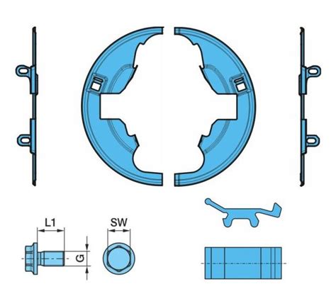 ilustrační foto brzdového bubnu s rozměry