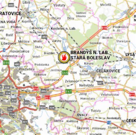 Mapa polohy autoservisu Červinka v regionu Sládkov u Brna