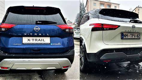 Porovnání délky a objemu zavazadelníků modelů Qashqai a X-Trail