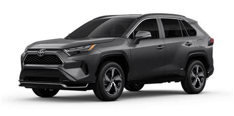 Tabulka s porovnáním verzí RAV4: benzin, Hybrid, Plug-in Hybrid a AWD