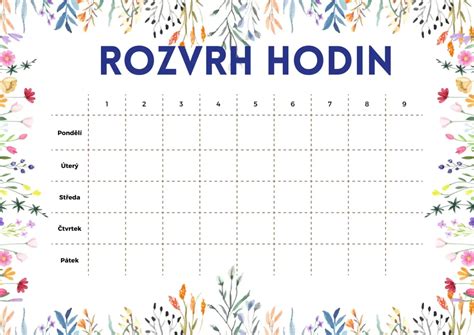 Schéma rozdělení hodin fyziky a seminářů na gymnáziu.