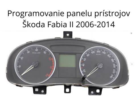 Infographic: Skladba palubního panelu Fabia II - hlavní součásti a spoje
