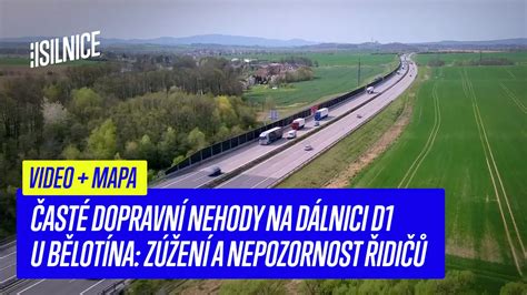 popis dopravní nehody a zúžení dálnice