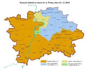 Mapa pokrytí služeb pronájmu v Praze a okolí