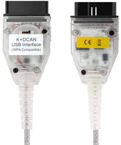 K+DCAN kabel s přepínačem a OBD konektor