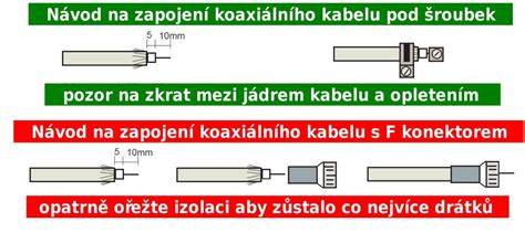 Schéma zapojení antény, koaxiálu a napájení zesilovače