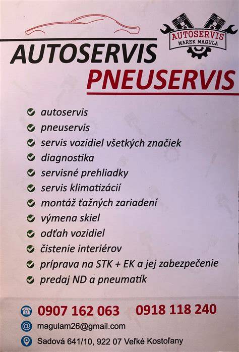 autoservis a pneuservis - exteriér servisu