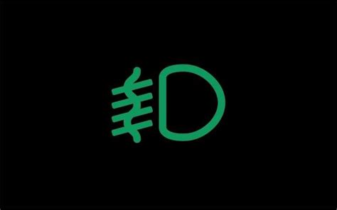 Zelená kontrolka předních mlhovek