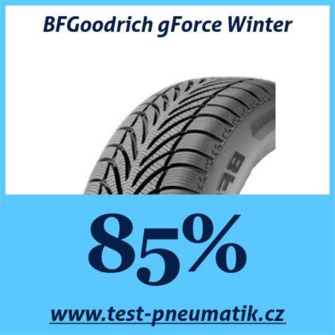 Infografika: Porovnání vlastností zimních pneumatik BFGoodrich g-Force Winter 2 na mokru a sněhu