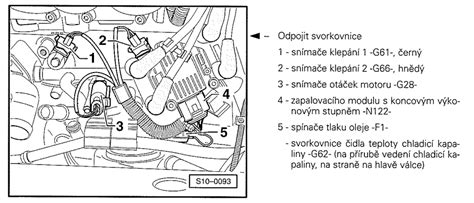 Detail snímače otáček klikového hřídele (CKP)