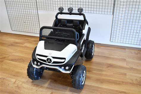 Grafické schéma: typy dětských elektrických autíček Mercedes