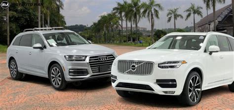 Infografika: Srovnání prostorových rozměrů Audi Q7 a Volvo XC90