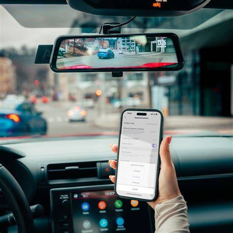 Autokamera a mobilní telefon s aplikací Hik-Connect