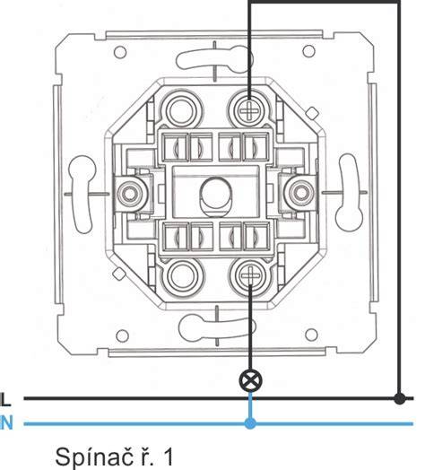 diagram zapojení spínače oken