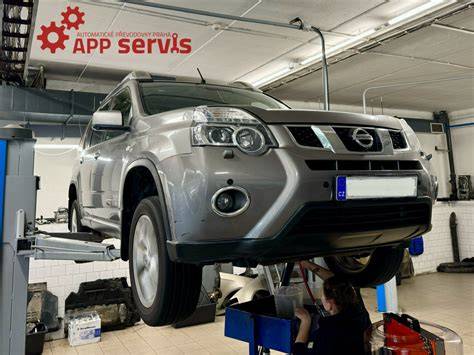 Výměna oleje Nissan X-Trail - vizualizace procesu výměny