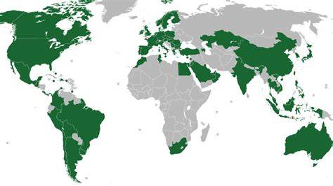 Mapa rozšíření Toyo Tires po světě (historie expanze)