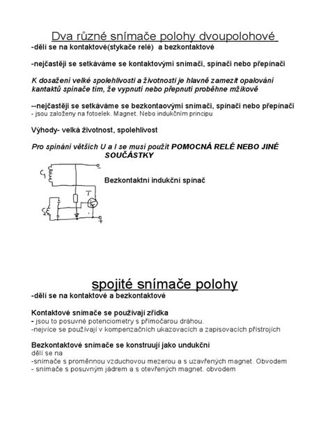 Schéma principu fungování snímače polohy klikové hřídele s impulzátorem